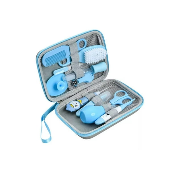 Kit De Cuidado Bebé Malubero 12 Piezas Termómetro y Salud Azul