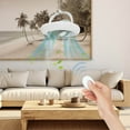 thumbnail image 2 of Yhmxh Décoration pour la Maison Décoration de Bureau Ventilateur de Plafond - Ventilateur Lumineux avec Télécommande Ventilateur de Table Pliant Ventilateur de Bureau Mini Ventilateur de Circulation Extensible USB Doux et Vent Fort Maison Essentials Office Accessoires, 2 of 4