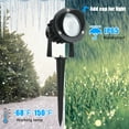 thumbnail image 4 of 20W Christmas Halloween Spot Lights Outdoor, RGB Color Changing Landscape Spotlight 120V IP65 Waterproof with Plug & Remote, for Yard Garden, 4 pack, 4 of 8