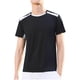 thumbnail image 2 of pstuiky Mangas cortas para hombre, Blusa deportiva informal de color liso con cuello redondo y manga corta elástica para hombre camisas casuales para hombre xxl, 2 of 6