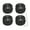 Black, variant on Uxcell 4Pcs Aluminium Potentiometer Knobs, Volume Audio Control Knobs White, Silver