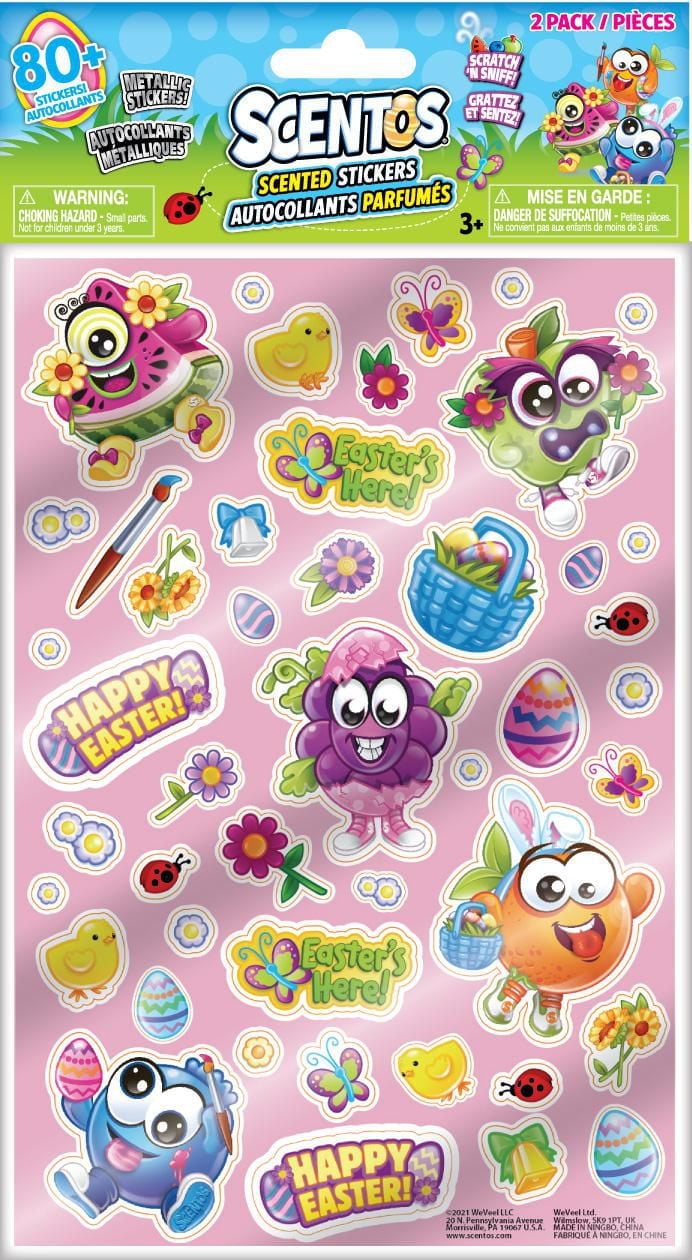 Metallic Stickers, Pink