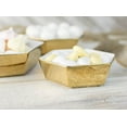 thumbnail image 3 of Cake & Candy Displays Nesting Dishes Hexagon Porcelain Gold and White Set of 4 Dishes, 3 of 4