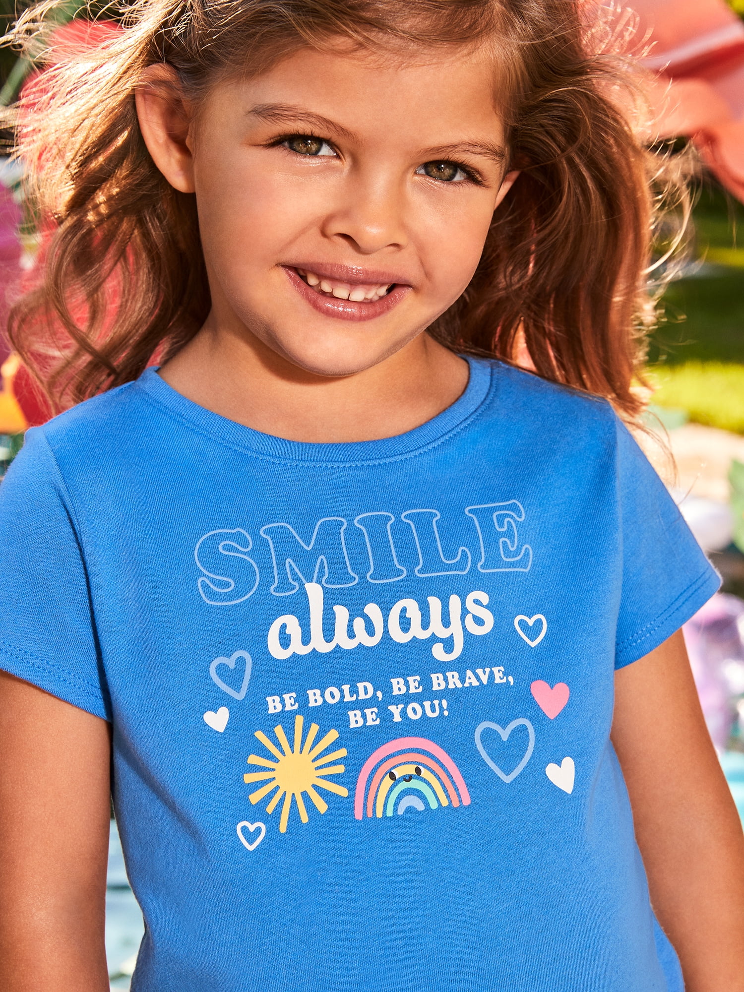 Garanimals Newborn, Baby & Toddler Girl Cotton Short-Sleeve Graphic T-Shirt, Sizes 0-6T