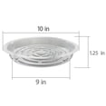 thumbnail image 5 of 10 Pack Clear Plant Saucer 10 Inches Drip Trays for Indoors Outdoors, Plastic Flower Plant Pot Saucer, 5 of 8