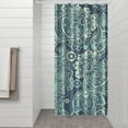 thumbnail image 3 of Chic Bohemian Shower Curtain 36x72 Inches, Quick-Dry Polyester with Plastic Hooks, Paisley Floral Retro Design for Elegant Bathrooms, 3 of 5