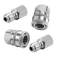 thumbnail image 2 of Juego de adaptadores para lavadora a presión, pieza de lavado de óviles a alta presión, herramienta de alto rendimiento Conexión rápida de acero Sharpla Adaptador de lavadora a presión, 2 of 8