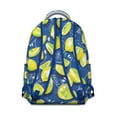 thumbnail image 3 of Lemon Print Backpack - Citrus design school bookbag for teens, spacious campus rucksack with laptop compartment, lightweight & durable., 3 of 6