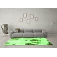 thumbnail image 3 of Ahgly Company Indoor Rectangle Abstract Green Modern Area Rugs, 2' x 5', 3 of 4