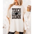 thumbnail image 5 of Leopard Print Touchdown Shirt for Women Football Game Day Graphic Tee, Ivory Shirt, M, 5 of 8