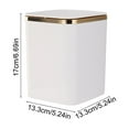 thumbnail image 3 of AuroraX Wall Mounted Desk Trash Can with Lid 2.3L White Small Garbage Container Basket Plastic Minimalist Garbage Bin for Dormitory Bedroom Office, 3 of 6