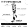 thumbnail image 4 of Picia Floral Sugar Skull Portrait Printed Sports Compression Socks - 15-20mmHg Graduated Compression, High-Performance Soft and Breathable Socks for Men and Women, 4 of 5