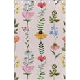 thumbnail image 4 of Coolnut Wildflowers Blackout Curtain for Bedroom, 2 Panels Thermal Insulated Blackout Drapes Long Darkening Curtains with Grommets,55"x 72", 4 of 5