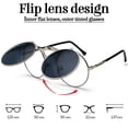 thumbnail image 3 of Hombres Mujeres Gafas de sol Gafas redondas de verano, 3 of 3