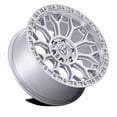 thumbnail image 2 of 17x9 Fuel Off-Road FC901 Talon Glossy Silver W/ Machined Face Wheel 6x5.5 (1mm), 2 of 3