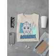 thumbnail image 3 of Aquarius Emoji Vibes - Trident Design Men's T-shirt, 3 of 4