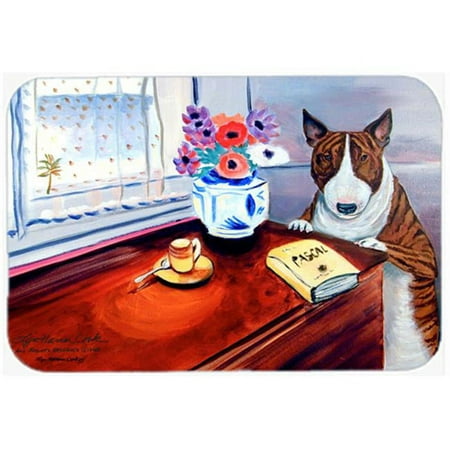 

Carolines Treasures Bull Terrier Glass Cutting Board - Large 15 x 12 in.