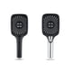 thumbnail image 5 of Wosthever Cabezal de ducha cuadrado de 4 modos, boquilla de pulverización chapada en plástico para lluvia, rociador de mano para baño, suministros de Juegos de accesorios de baño Negro plata, 5 of 6