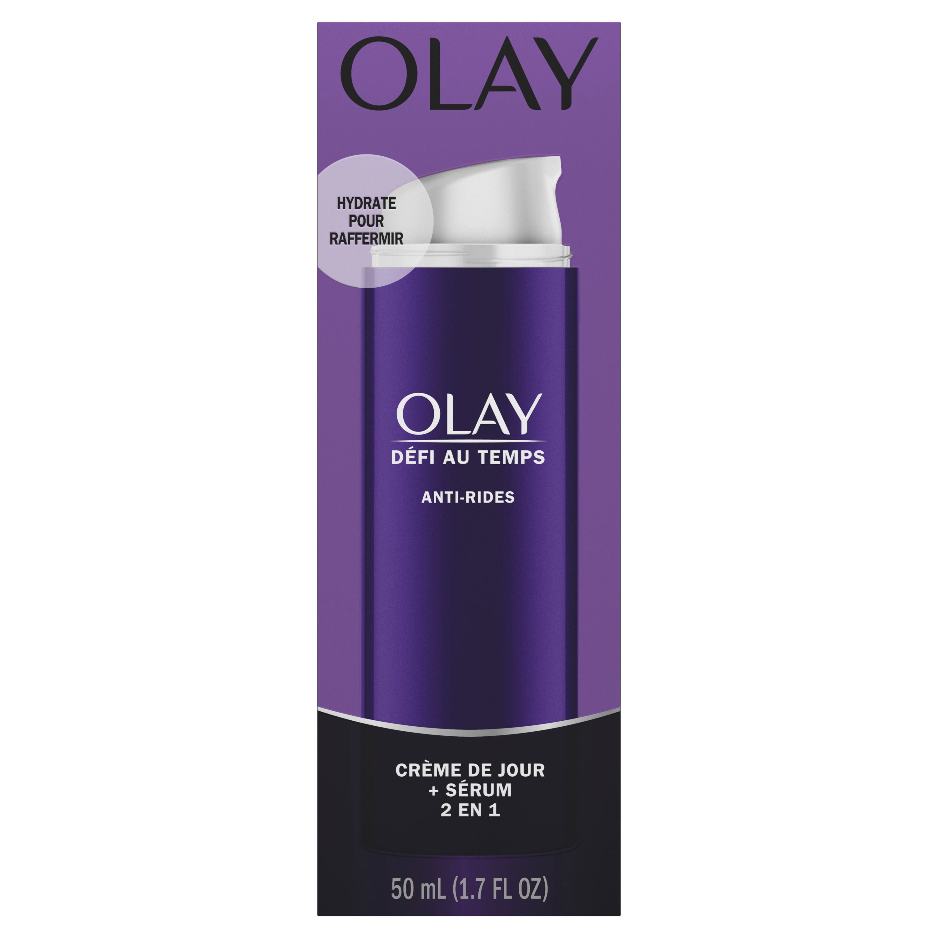 Olay Défi au Temps 2 en 1 Crème de Jour Anti-Rides + Sérum