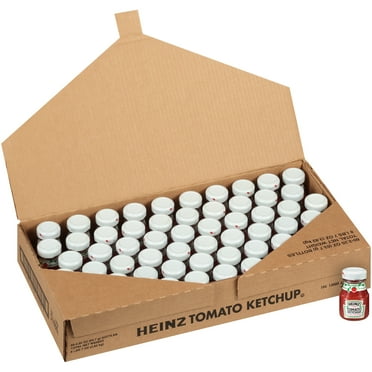 HEINZ Ketchup Single Serve Roomservice Jar, 2.25 oz. Container (Pack of 60)
