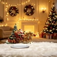 thumbnail image 2 of STPToys Christmas Santa Claus Sleigh Figurine Acrylic Decorated Tree Gift Boxes Tabletop Ornament for Xmas Home Decor, 2 of 7