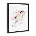 thumbnail image 3 of Stupell Industries Cottage Pastel Galloping Unicorn Black Floating Frame Canvas Art, 17 x 21, by Studio Q, 3 of 8