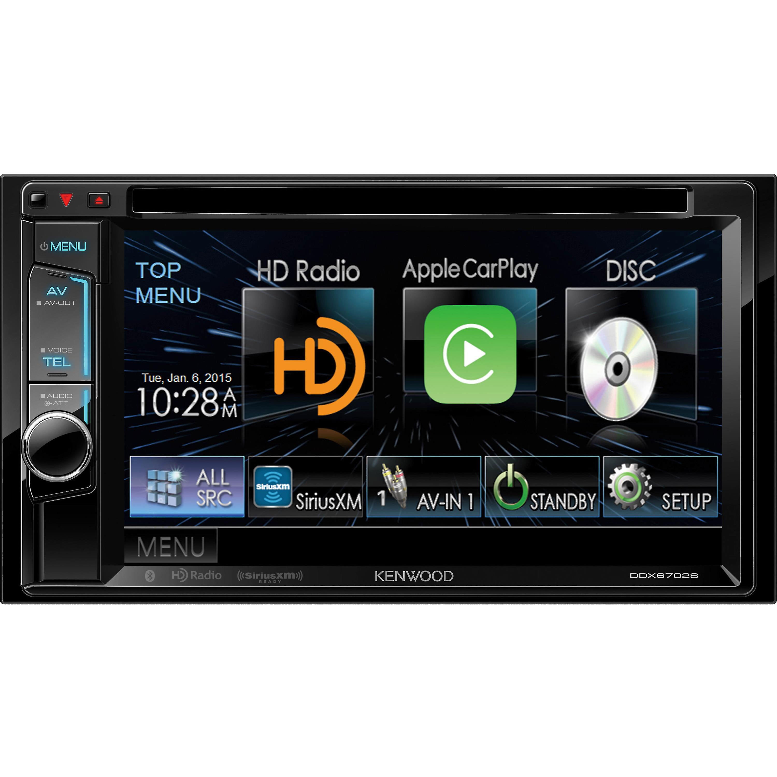 Kenwood DDX6702S 6.2" Double DIN Bluetooth InDash DVD/CD/AM/FM