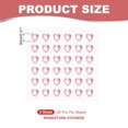 thumbnail image 2 of Uxcell Heart Stickers, Self Adhesive Acrylic Hearts Rhinestones Jewel Sticker for Crafting and DIY Pink, 2 of 6