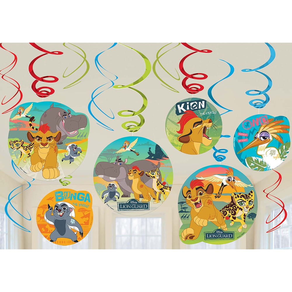 The Lion Guard Hanging Swirl Decorations (12 Count)