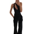 thumbnail image 3 of Liacowi Women Sexy One-Piece Swimsuit One Shoulder Hollow Sleeveless Swimwear Summer Bathing Suit Beachwear, 3 of 8