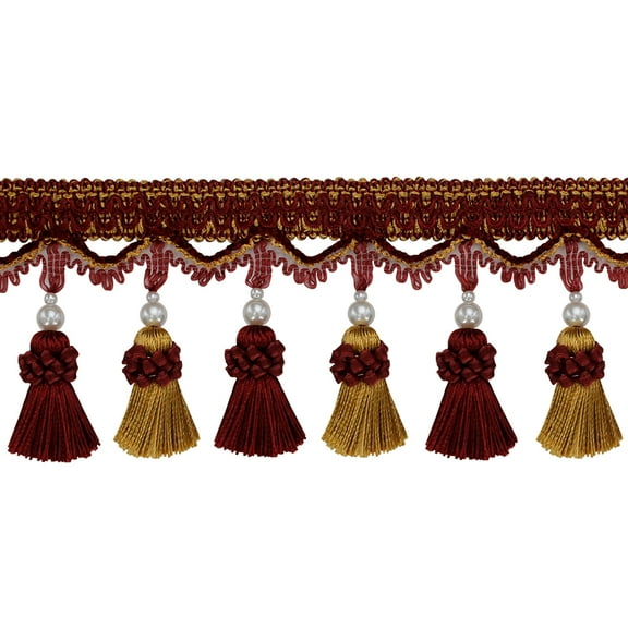 Tassel Fringe Trim Beaded Tassel Fringing Trimmings Ball Fringe Lampshades Trim Curtain Trim Sewing Fringe Trim 3 yards