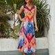 thumbnail image 2 of Vestido De Noche De Lujo Sin Mangas Para Mujer, Colorful Heart Vestido De Fiesta, 2 of 5