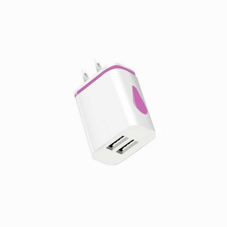 

Popvcly USB Wall Charger 2Pack 2.1A 5V Brick Box for iPhone/Android Dual Port Plug