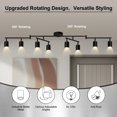 thumbnail image 3 of Track Lighting AUQUEE para techo, 8 luces, color negro mate, para cocina, 3 of 9