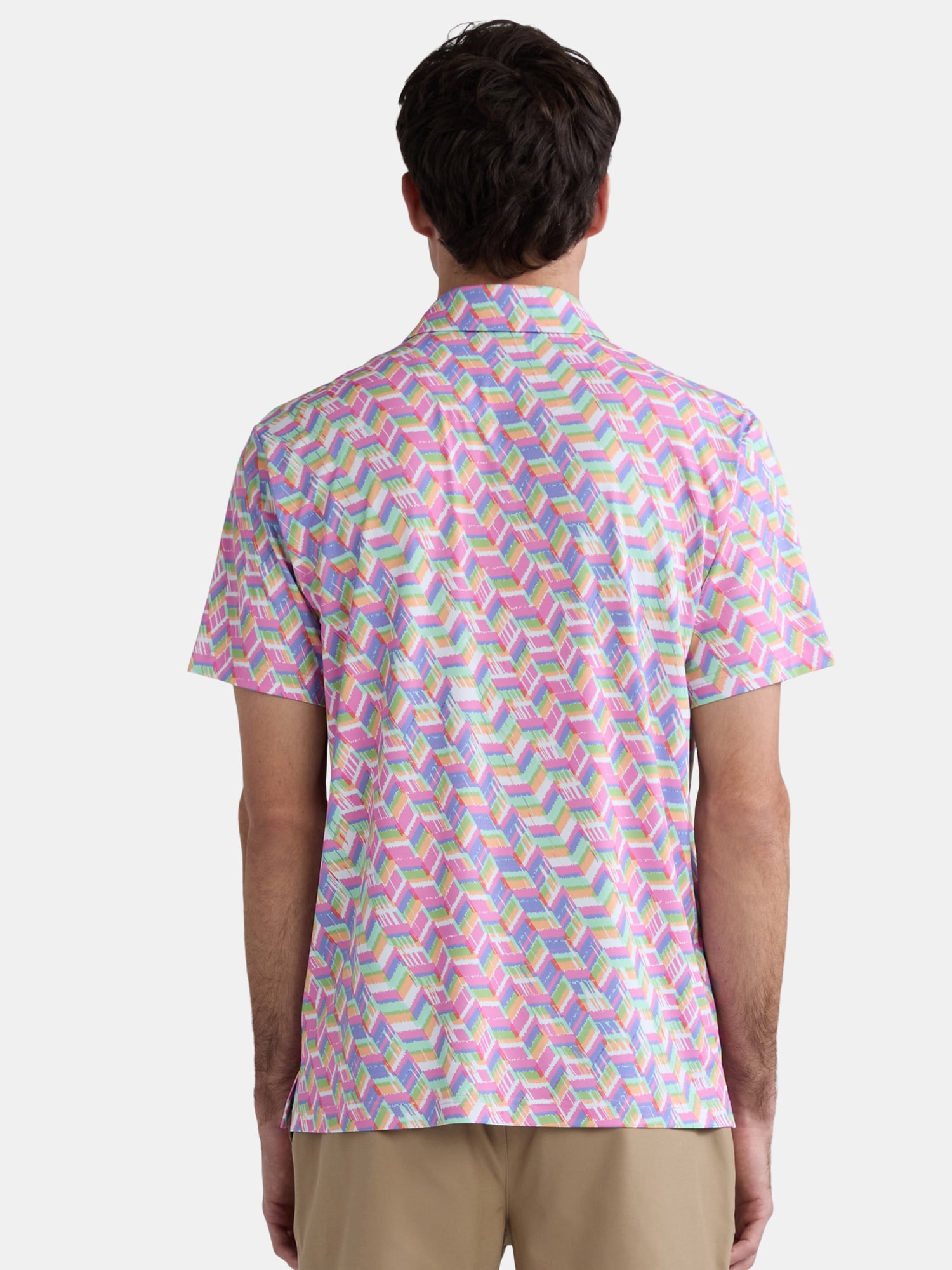 Birdie Bound Men's & Big Men's Novelty Print Golf Polo, Sizes S-5XL