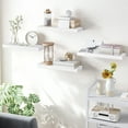 thumbnail image 4 of Fairy 15.8in Floating Shelves, Wall Shelves Set of 4, Shelves for Wall Decor, with Invisible Brackets, 15.8x1.2x5.5inches, White, 4 of 6
