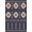 Blue, Pattern 10, variant on ODIKA 4'x6' Grey Beige Geometric Bordered Design Washable Area Rug Mid Century Modern Style with Bold Lines Non-Slip, Chair-Friendly, Flatwoven for Home Office, Under Desk