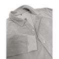thumbnail image 6 of LODIENY Corduroy Button Down Cropped Shirt Jackets for Men with Pockets Long Sleeve Collared Vintage Trendy Overshirt Beige XXL, 6 of 8