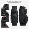 thumbnail image 3 of Bolsa para carrito de golf Ghost GT-14 Saya de piel sintética con separadores de 14 posiciones, 3 of 6