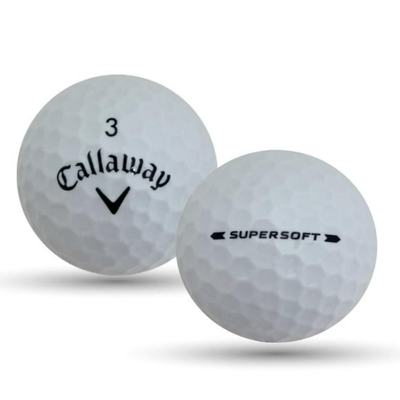 Mulligan - 24 balles de golf récupérées Callaway Supersoft 5A, Blanc