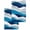 Blue, variant on Red Black Ombre Kitchen Dish Towels for Drying Dishes Set of 4, Modern Geometric Moire Abstract Art Waffle Weave Microfiber Hand Tea Bathroom Towels Quick Dry & Absorbent Towel 12x12