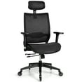 thumbnail image 1 of Costway Chaise de Bureau Réglable en Maille avec Siège Coulissant et Support Lombaire, 1 of 10