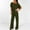 Army Green, variant on Generic Women Jumpsuit Casual Short Sleeve Romper Playsuit Belted Wide Leg Long Pant Overall Jumpsuits