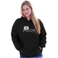 thumbnail image 3 of Moon Saturn Matching Set Couples Unisex Plus Fleece Graphic Hoodie Brisco Brands 4X, 3 of 5