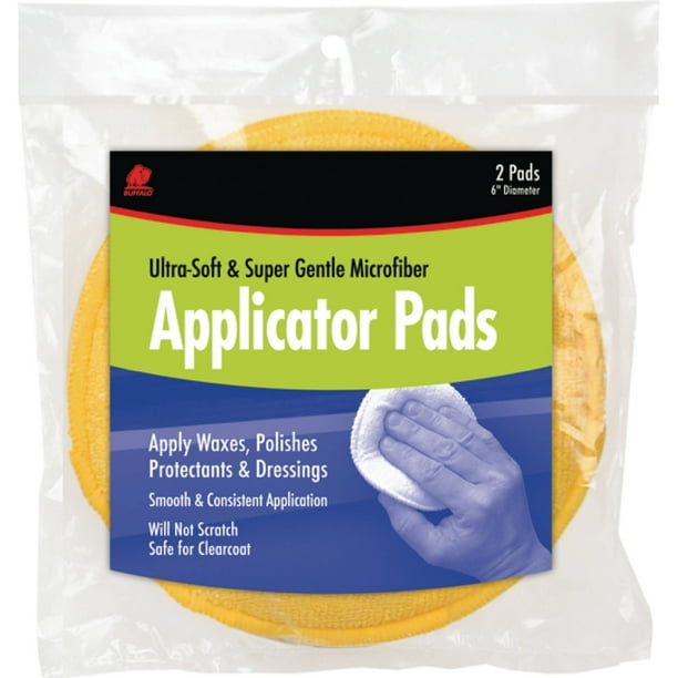 Buffalo Microfiber Wax Applicator Pads, 2pk