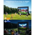 thumbnail image 2 of 3-in-1 20FT Inflatable Projector Screen with 250W Blower - Outdoor Movie Screen, Dart Board & Football Target for Pool Party, Backyard Movie Night, 2 of 8