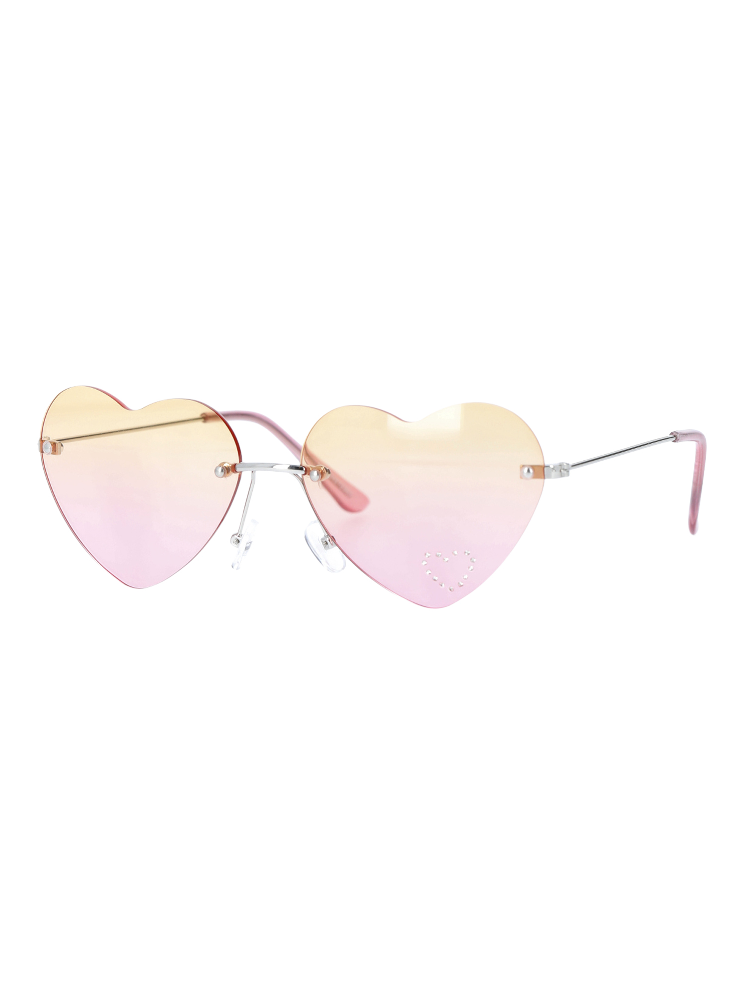 Justice Girls Heart Sunglasses, Pink