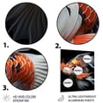 thumbnail image 3 of Designart "Bold Contrasts of Orange Kois Fish" Animals Metal Wall Art, 3 of 5