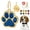 Blue, variant on Pet Artist Cute Personalized Dog Cat ID Tag Glitter Paw Print Pet Collar Disc Name Engraved