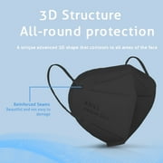 KN95 Face Masks for Adults Men Women Black 5 Ply Mask 30PCS